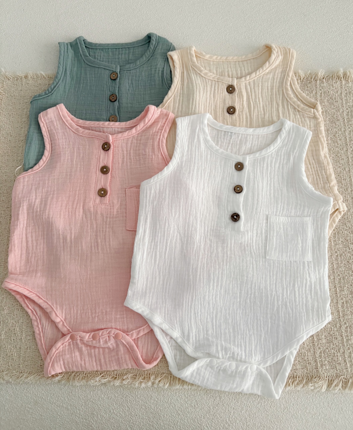 Baby Clothing Online - Mono de Verano Casual para Bebés