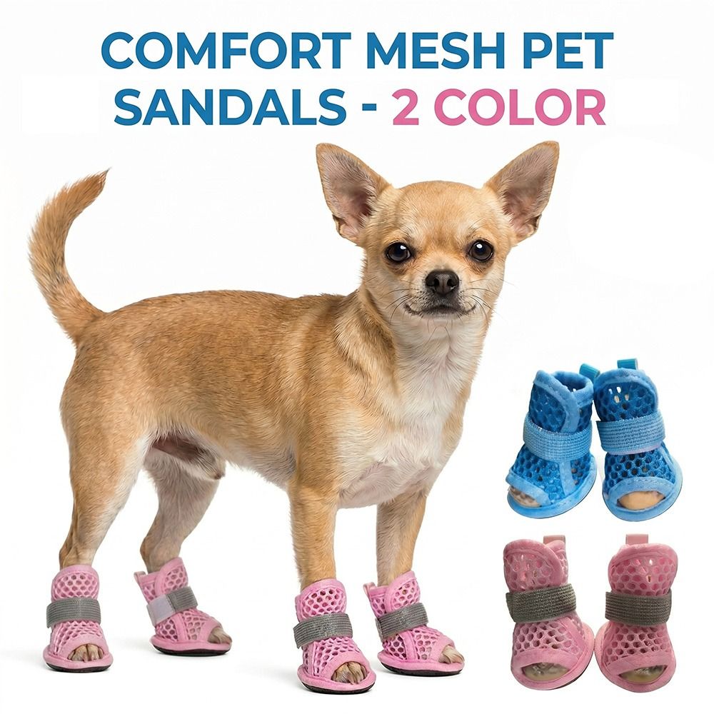 Soft Sole Booties - 4 pares de zapatos de malla
