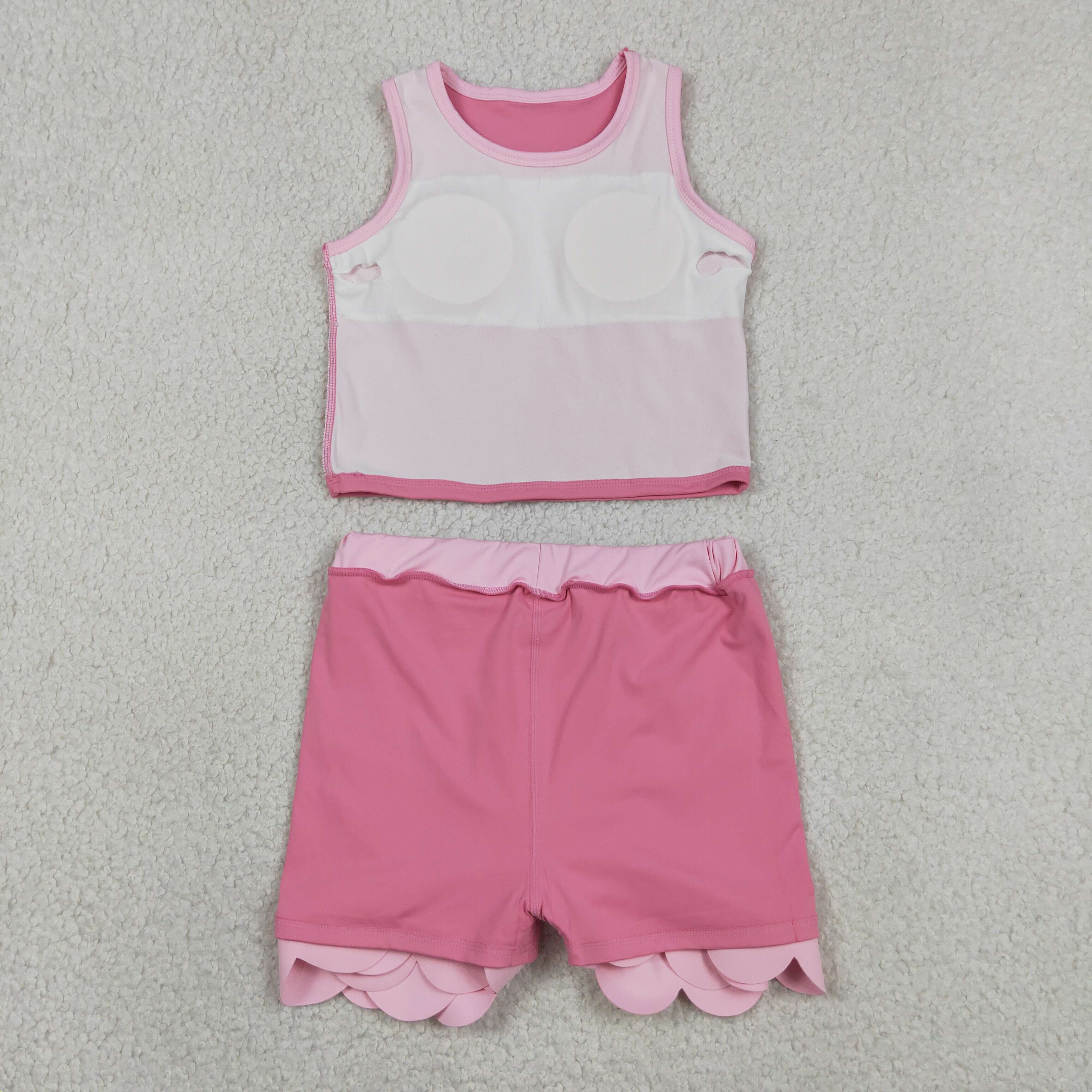 Baby Yoga Clothing - Ropa Deportiva Rosa para Bebés Niñas,