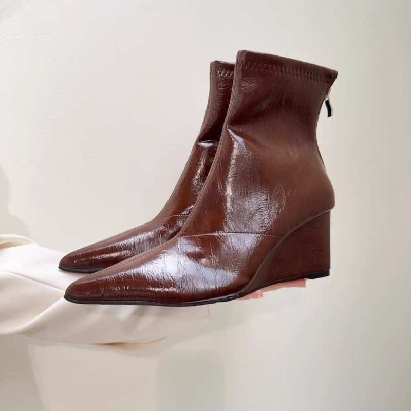 Soft Sole Booties - Botines de Tacón de Cuña Moda