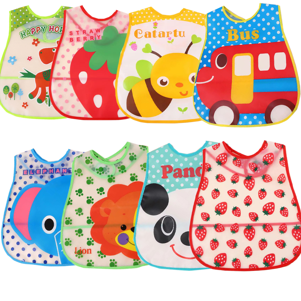 Baby Clothing Next - Baberos de dibujos animados impermeables para