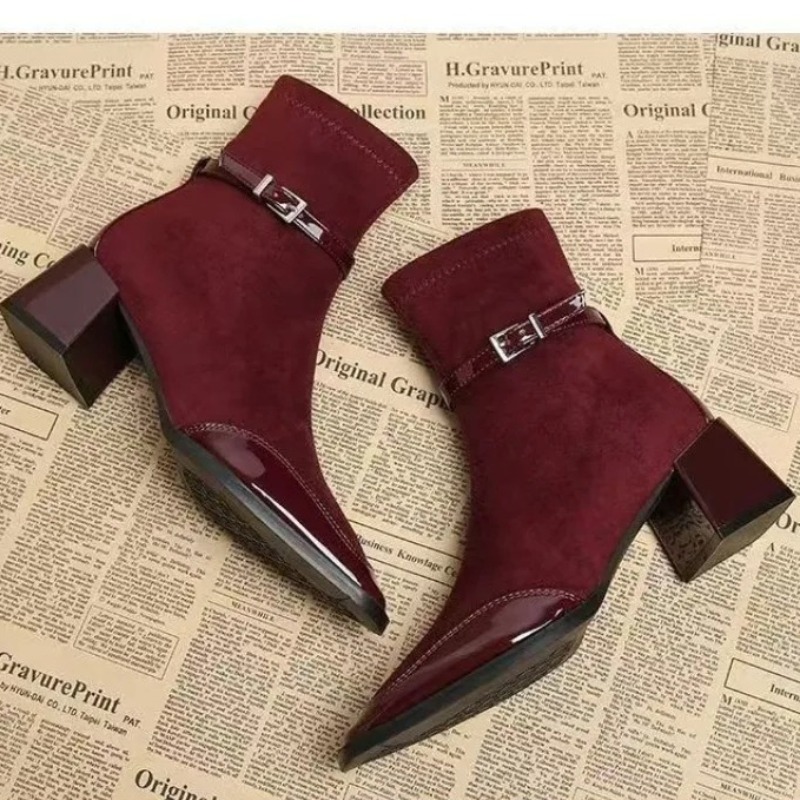 Soft Sole Booties - Botines con hebilla de cinturón Moda