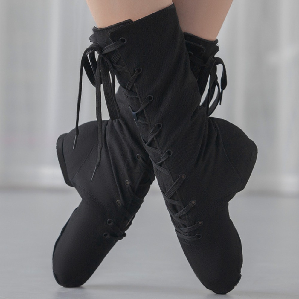 Soft Sole Booties - Botas de Jazz de Lona para