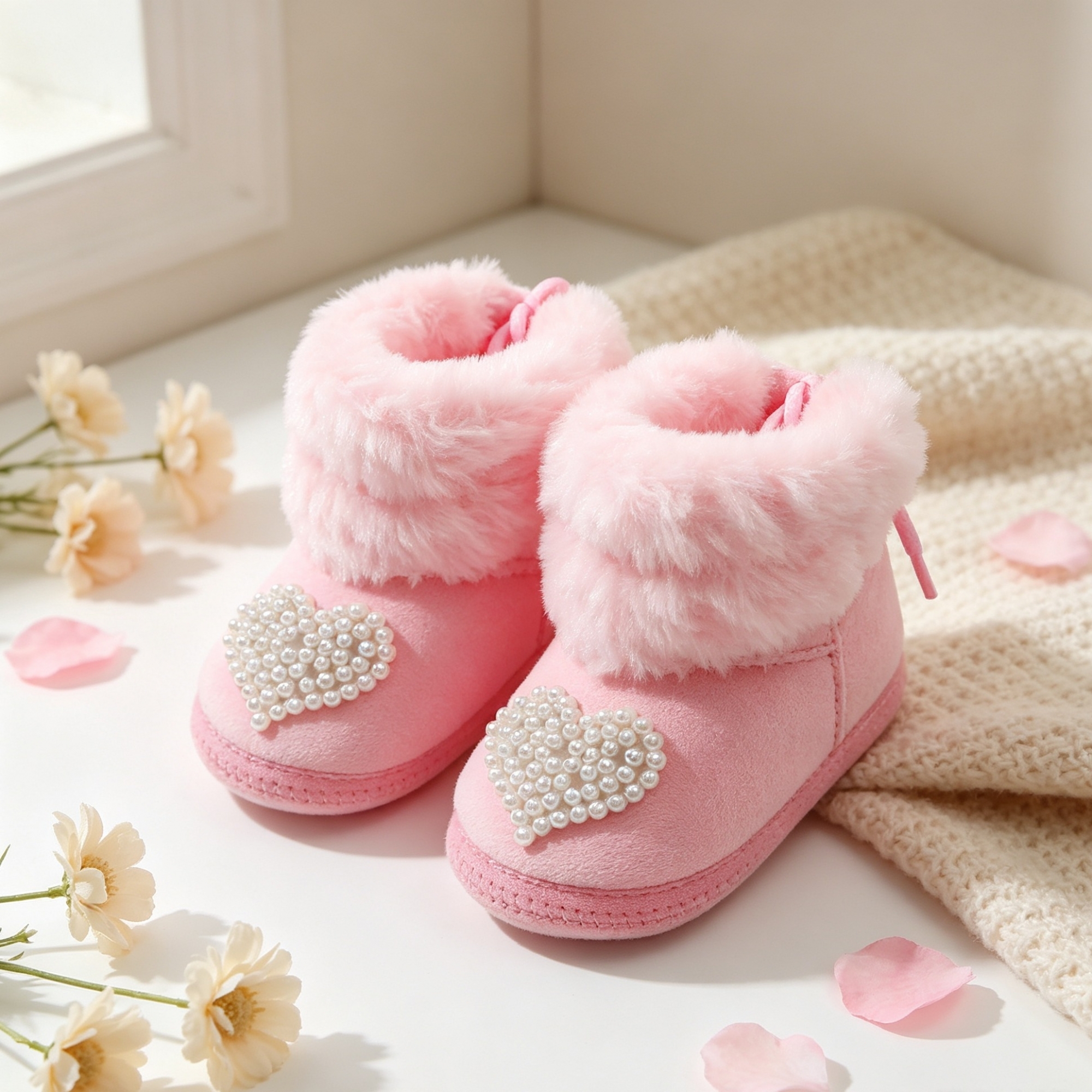 Soft Sole Booties - Botines para niñas con suela antideslizante