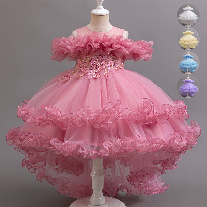 Baby Clothing Dresser - Vestido de cola de fiesta de