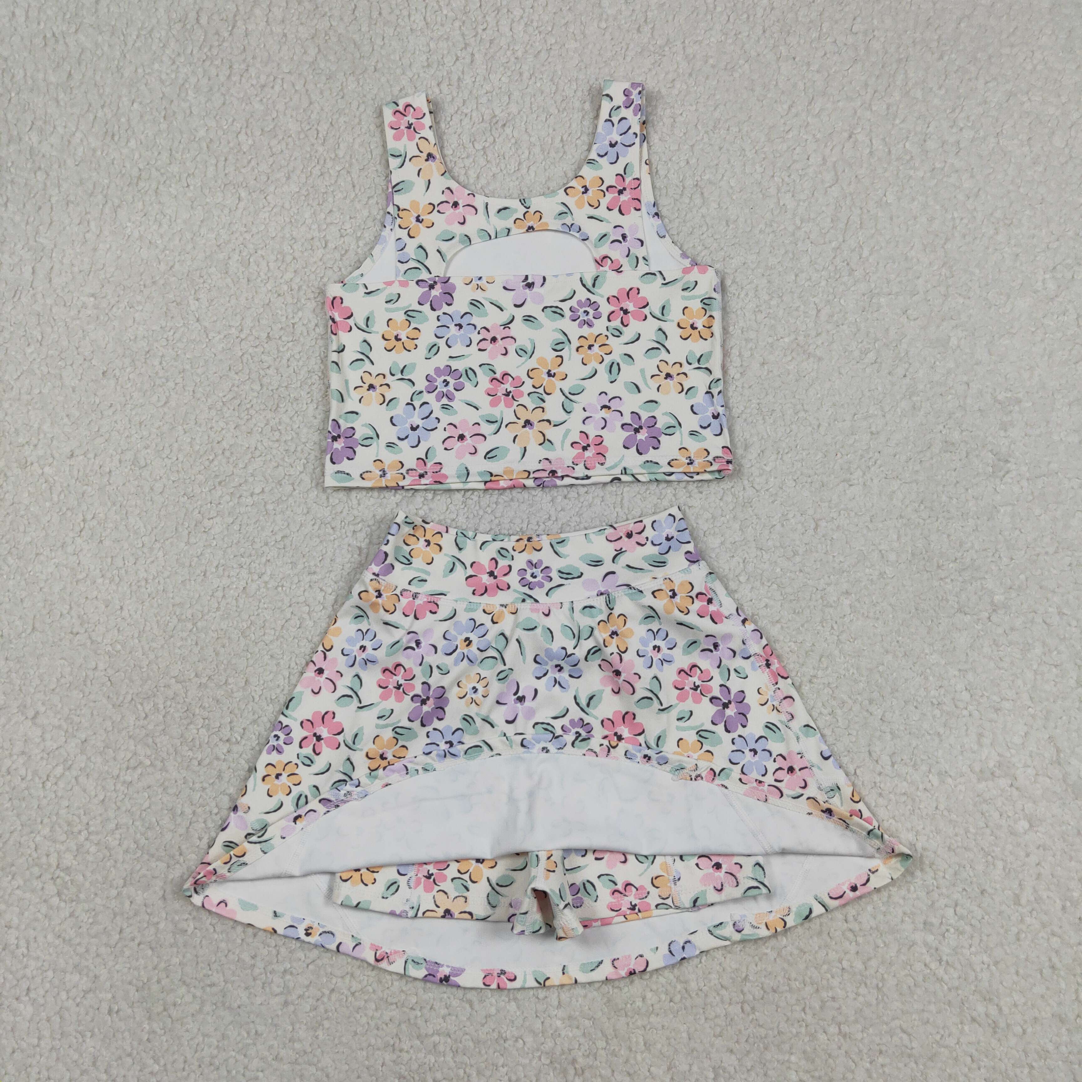 Baby Yoga Clothing - Ropa Deportiva Floral para Bebés Niñas
