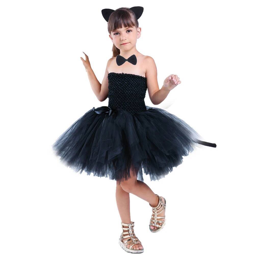 Baby Clothing Usa - Lindo Vestido Tutú de Gato Negro