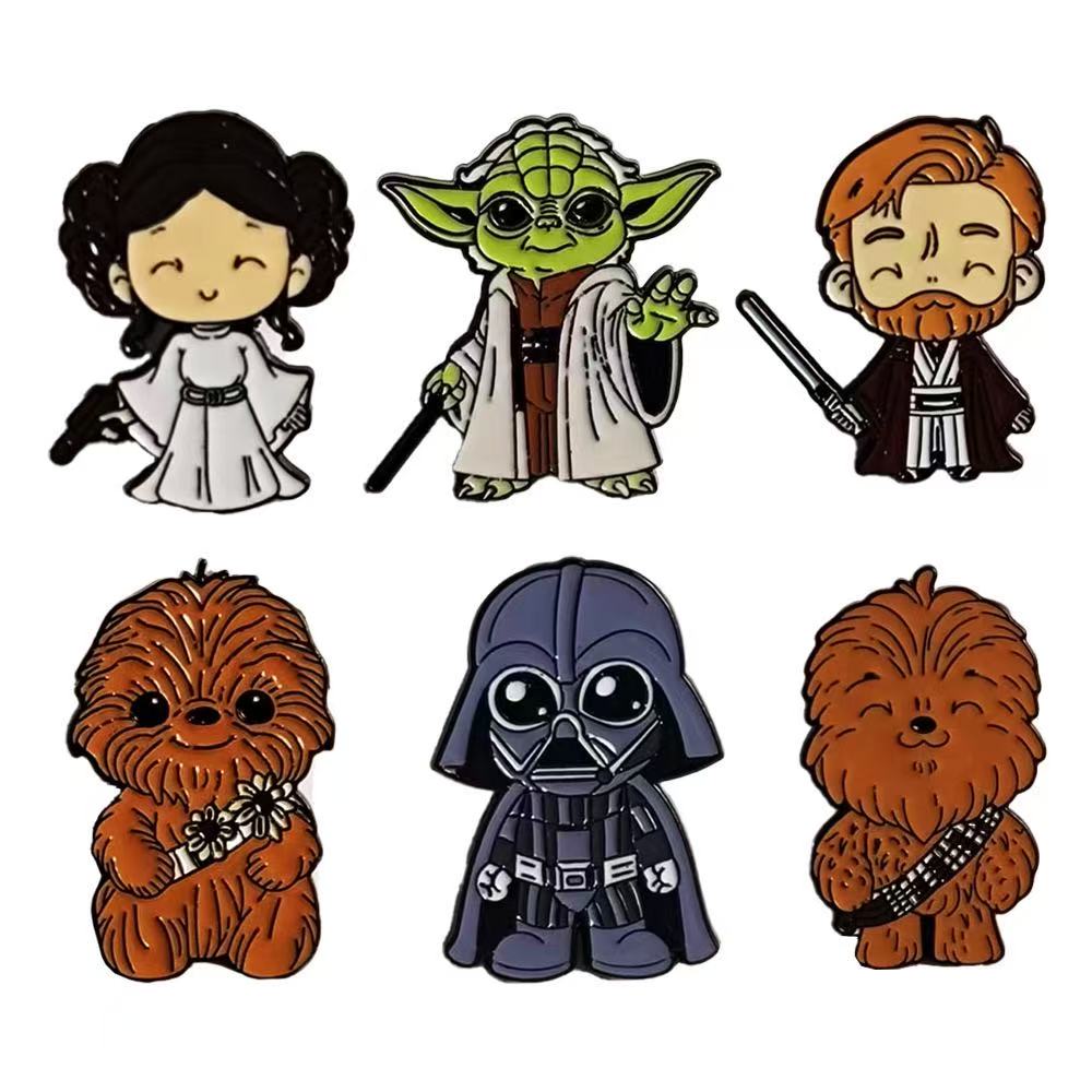 Juego de 6 Broches de Star War - Baby Yoda Clothing reseña y precio