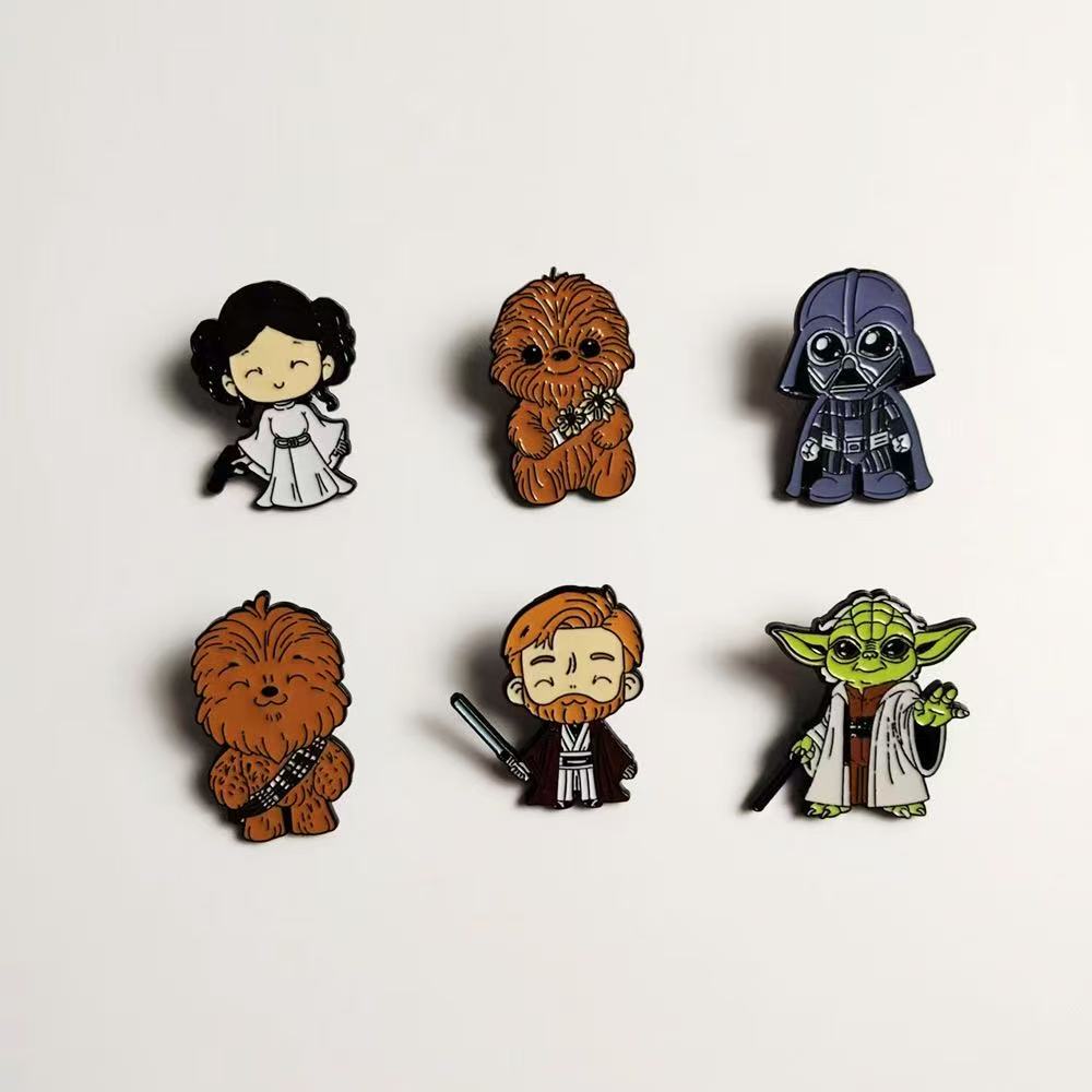 Juego de 6 Broches de Star War - Baby Yoda Clothing reseña y precio