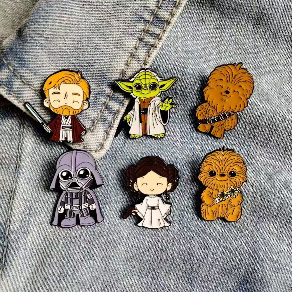 Juego de 6 Broches de Star War - Baby Yoda Clothing reseña y precio