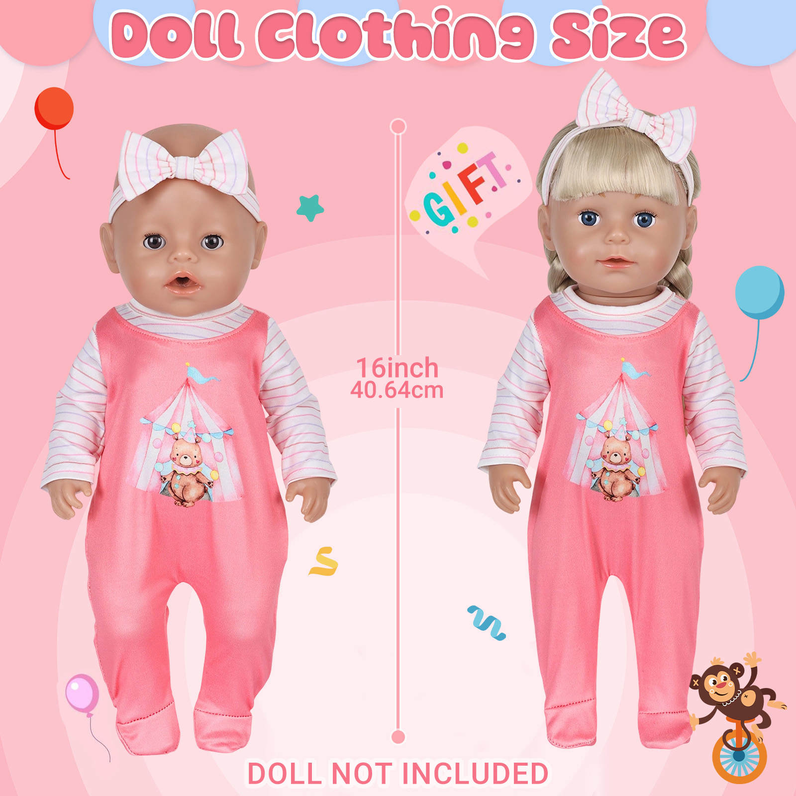 Ropa para muñecas de 16-18 pul - Baby Clothing Usa reseña y precio