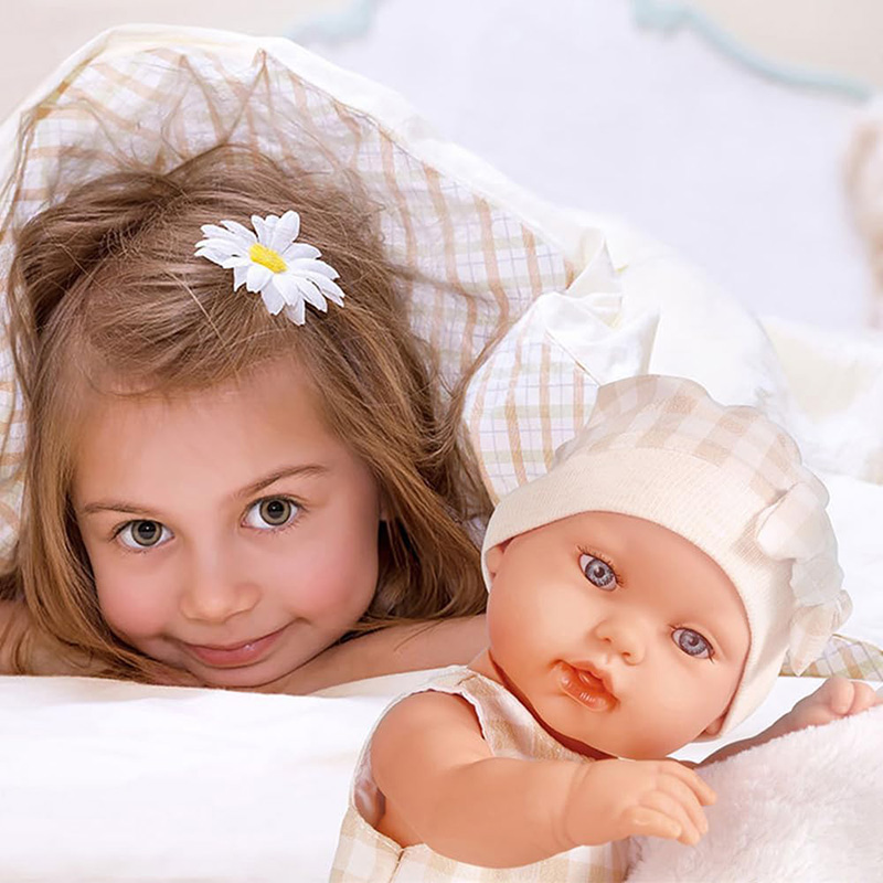 Muñeca Bebé de 35 cm (14 Pulga - Baby Clothing Basket reseña y precio
