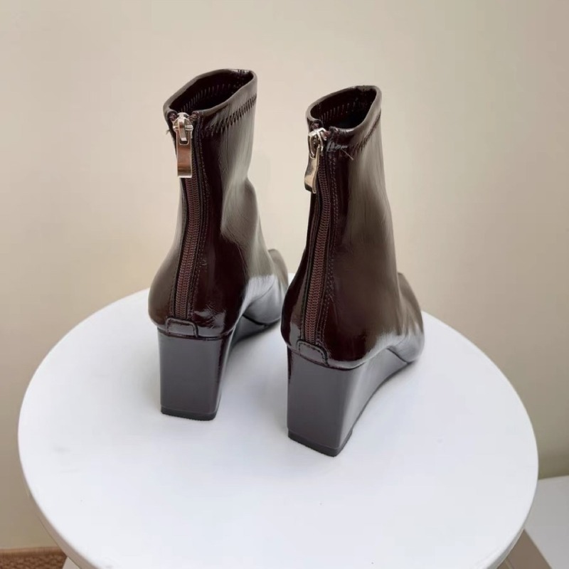 Botines de Tacón de Cuña Moda  - Soft Sole Booties reseña y precio