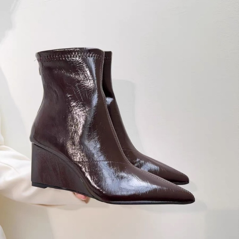 Botines de Tacón de Cuña Moda  - Soft Sole Booties reseña y precio