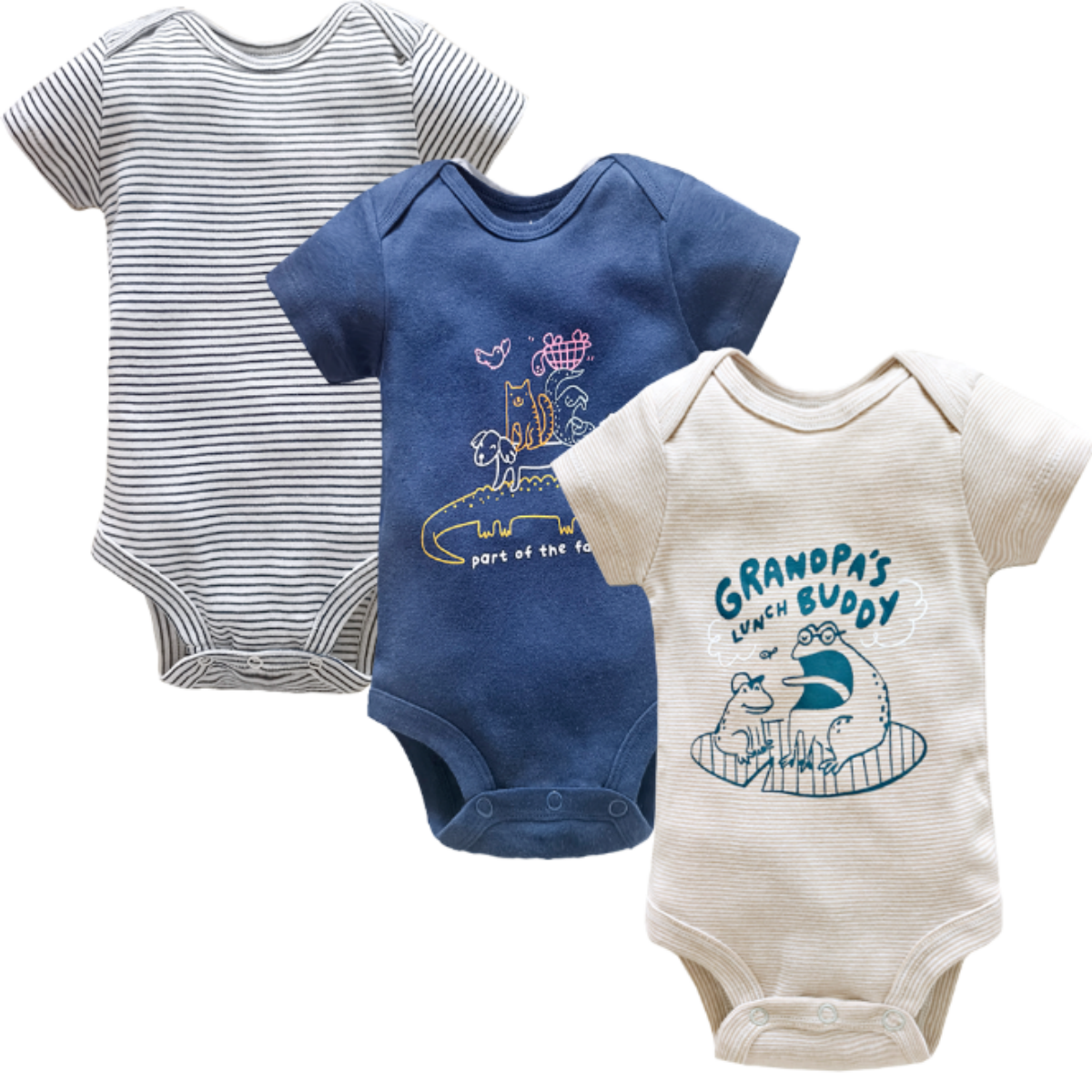 Lote de 3 Bodys para Bebé, Nue - Baby Clothing Online reseña y precio