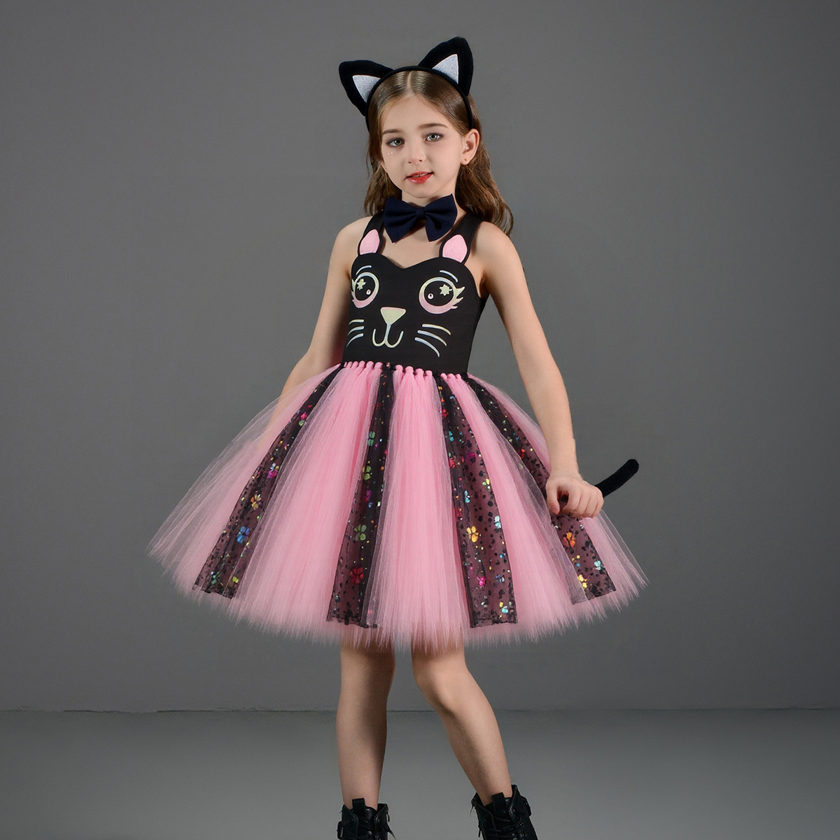 Vestido tutú de gato negro ros - Baby Clothing Dresser reseña y precio