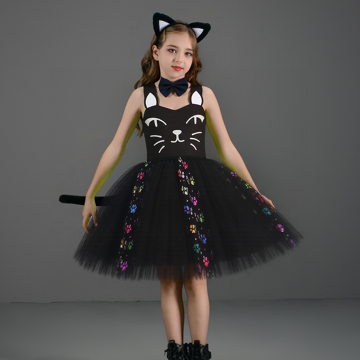 Vestido tutú de gato negro ros - Baby Clothing Dresser reseña y precio
