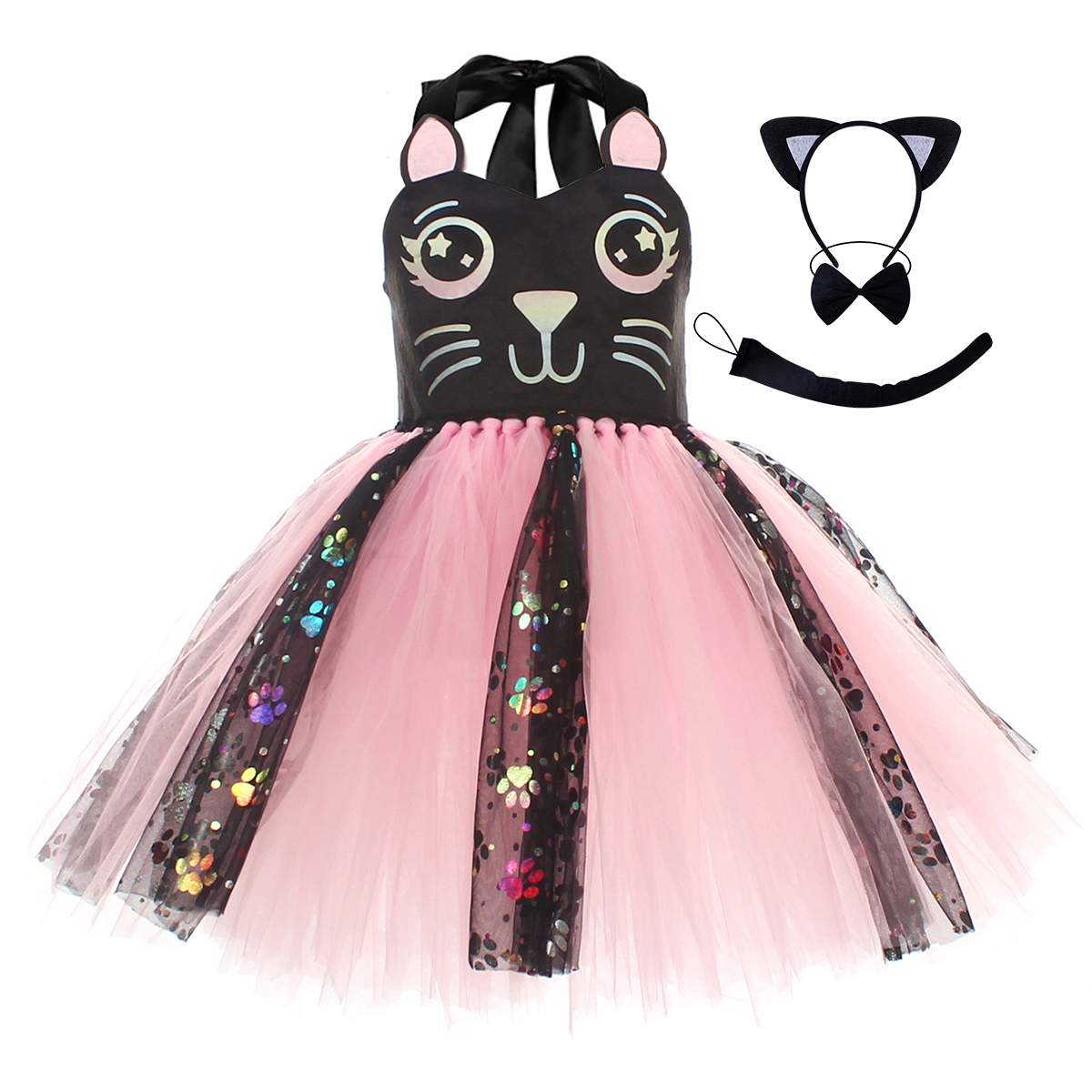 Vestido tutú de gato negro ros - Baby Clothing Dresser reseña y precio