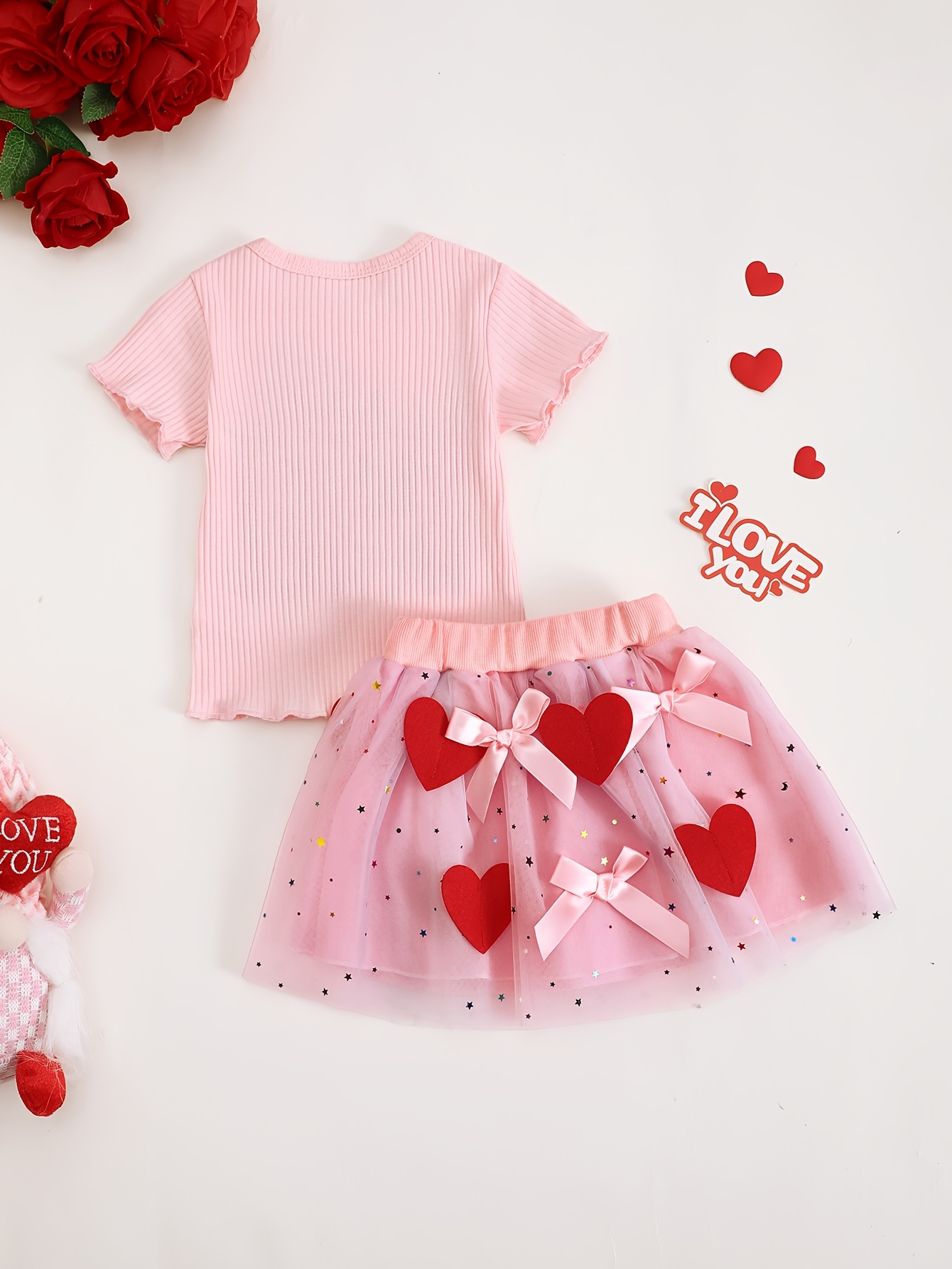 Conjunto de Falda de Tul Borda - Xoxo Baby Clothing reseña y precio