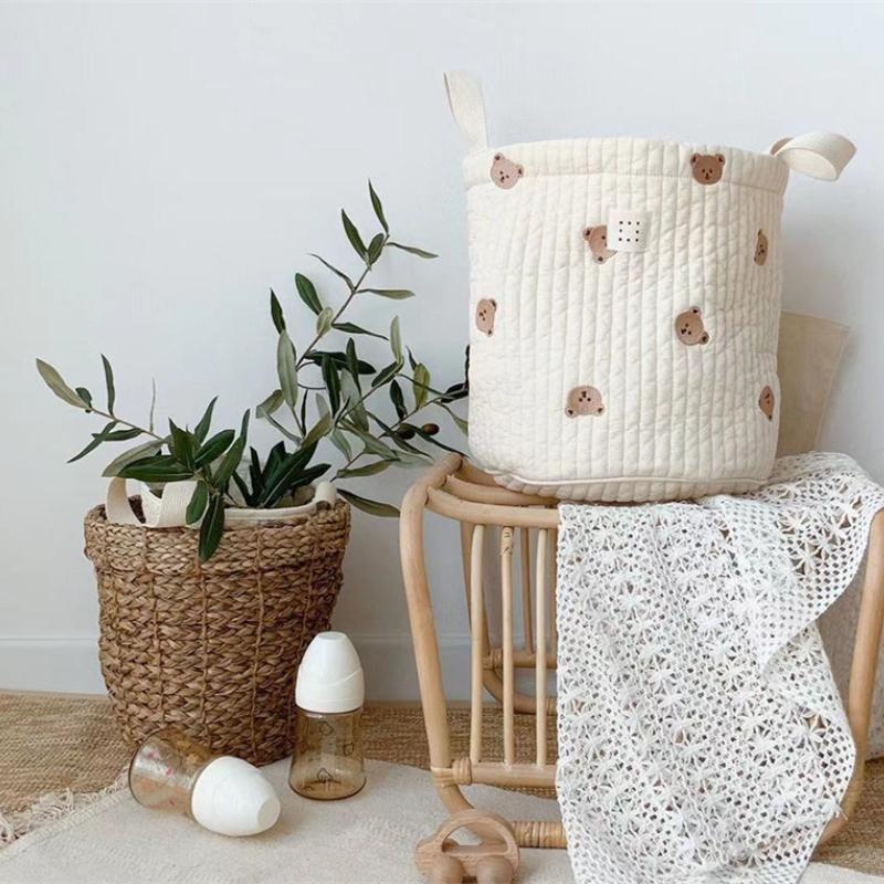Bolsa de pañales con bordado d - Baby Clothing Basket reseña y precio