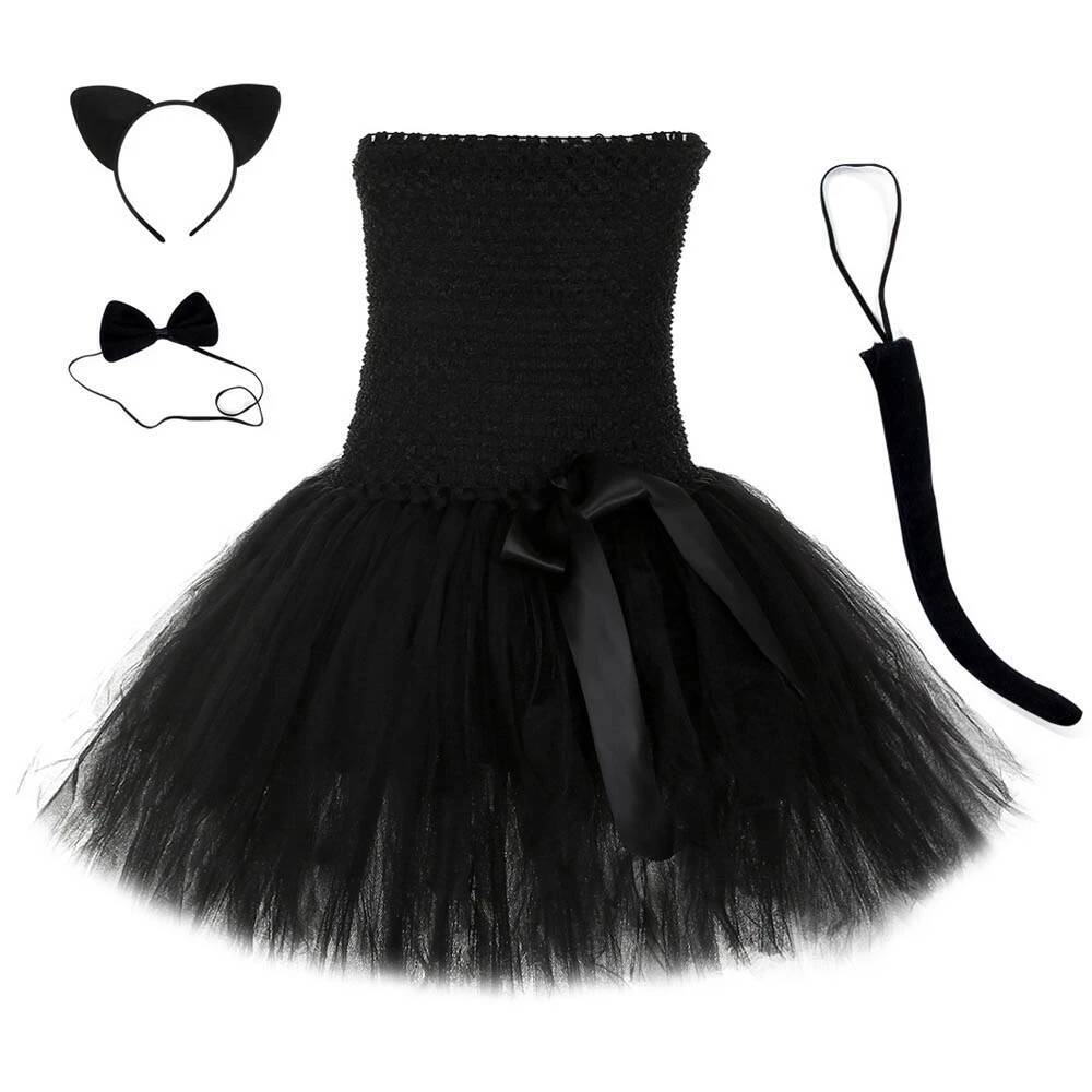 Lindo Vestido Tutú de Gato Neg - Baby Clothing Usa reseña y precio