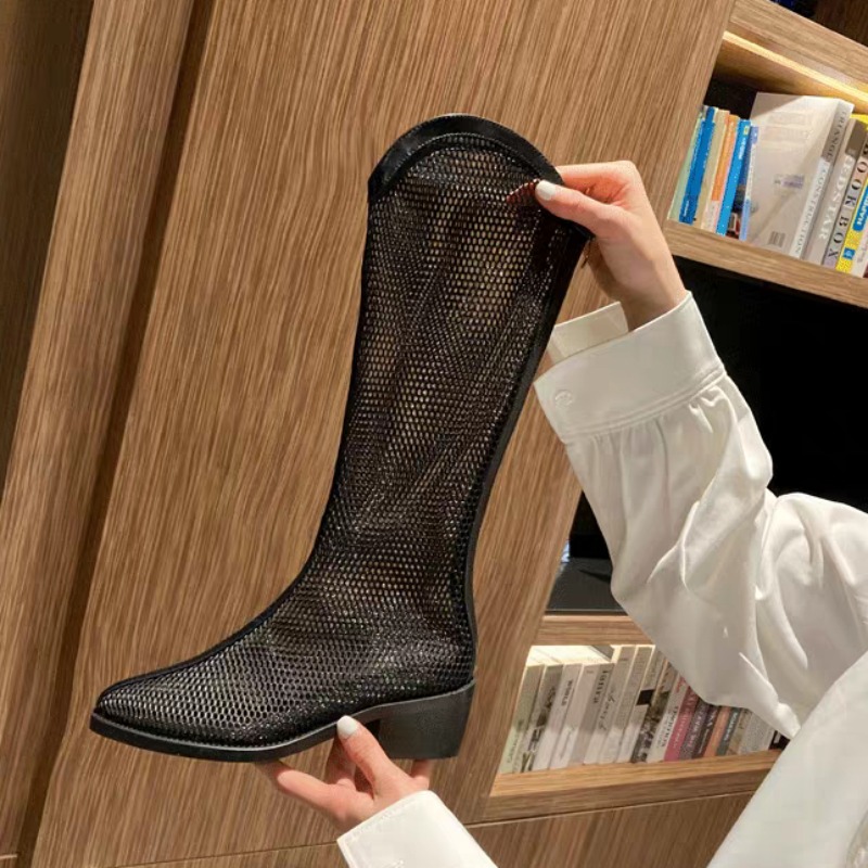 Botas Altas de Malla, Nuevas S - Soft Sole Booties reseña y precio