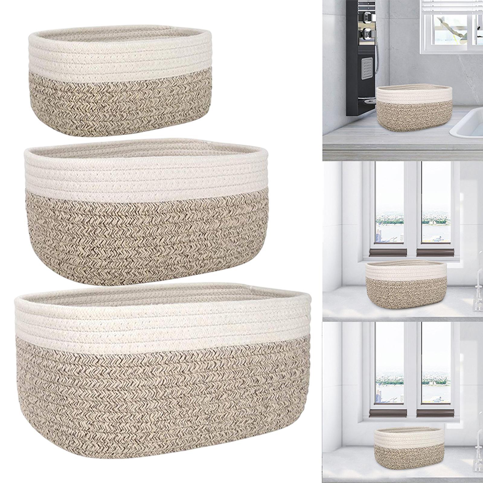 Cesta de Cuerda de Algodón, Ce - Baby Clothing Basket reseña y precio