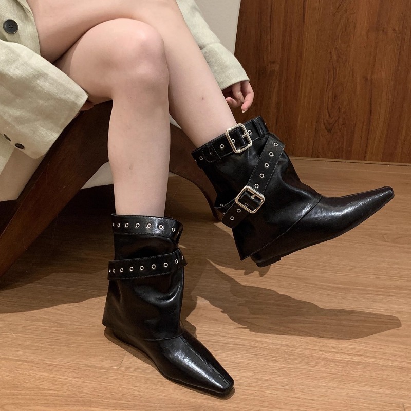 Botas de tacón bajo con hebill - Soft Sole Booties reseña y precio