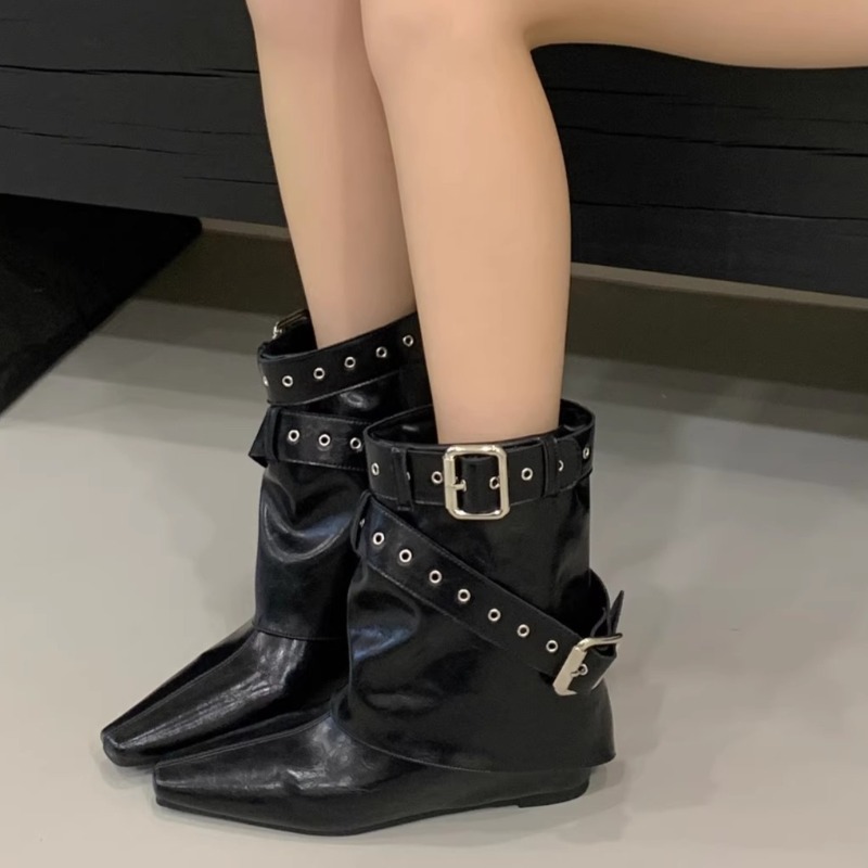 Botas de tacón bajo con hebill - Soft Sole Booties reseña y precio
